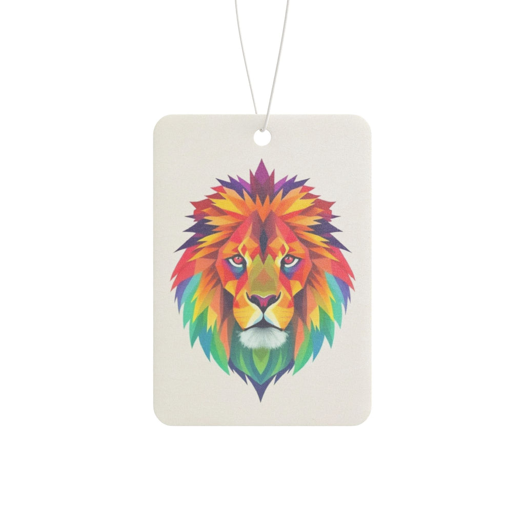 Rainbow Fractal Lion - Car Air Freshener - Eclectic and Aromatic