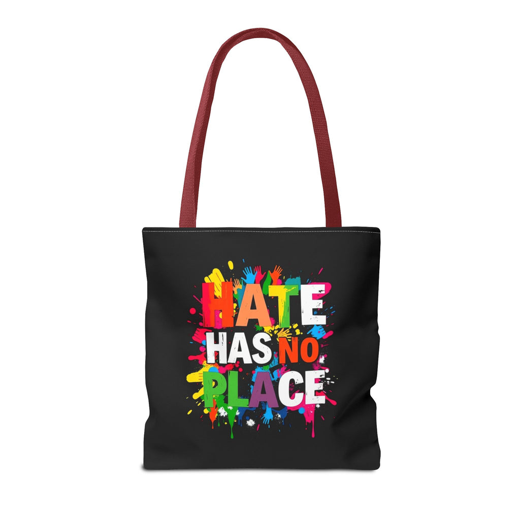 Hate Has No Place Paint Splatter Tote Bag
