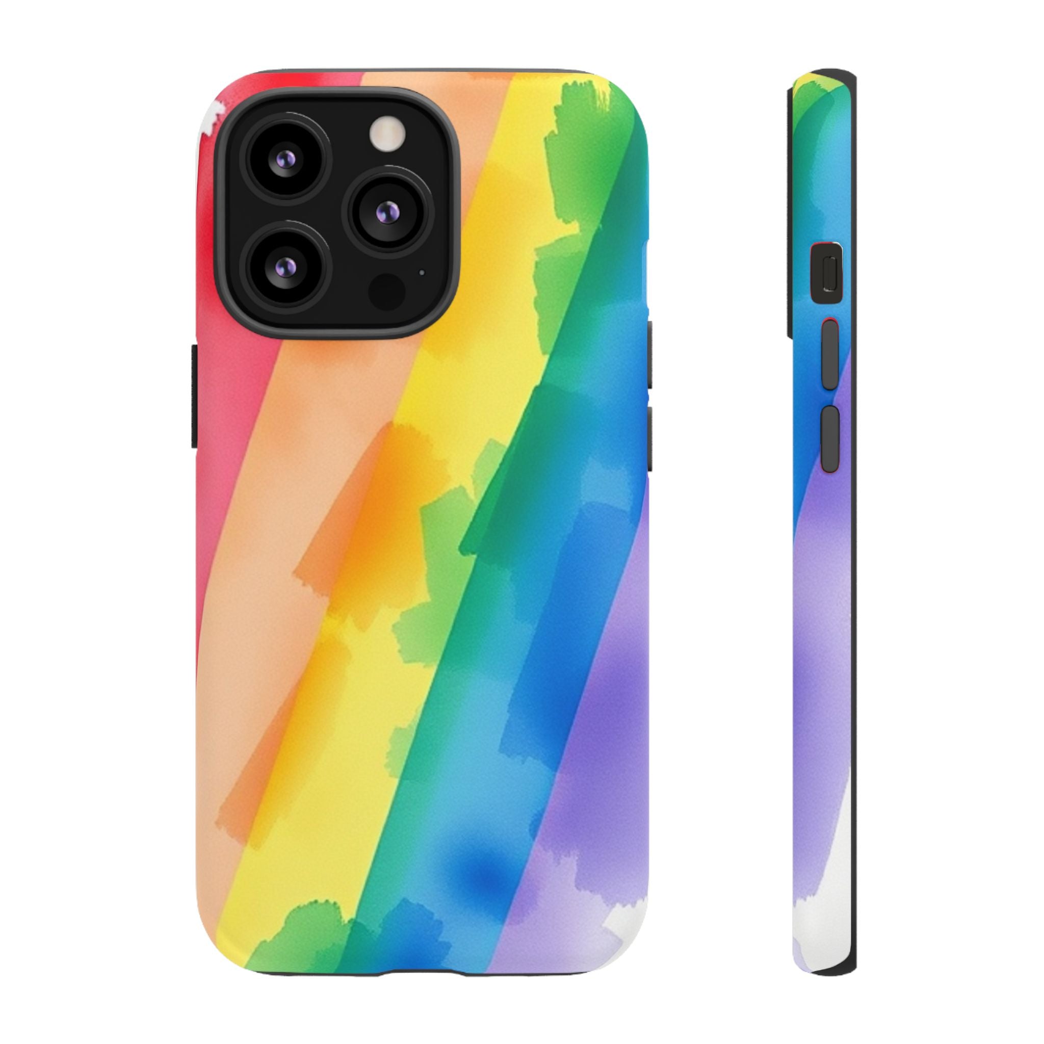 Rainbow Watercolor Art Tough Cases For Android & iPhone