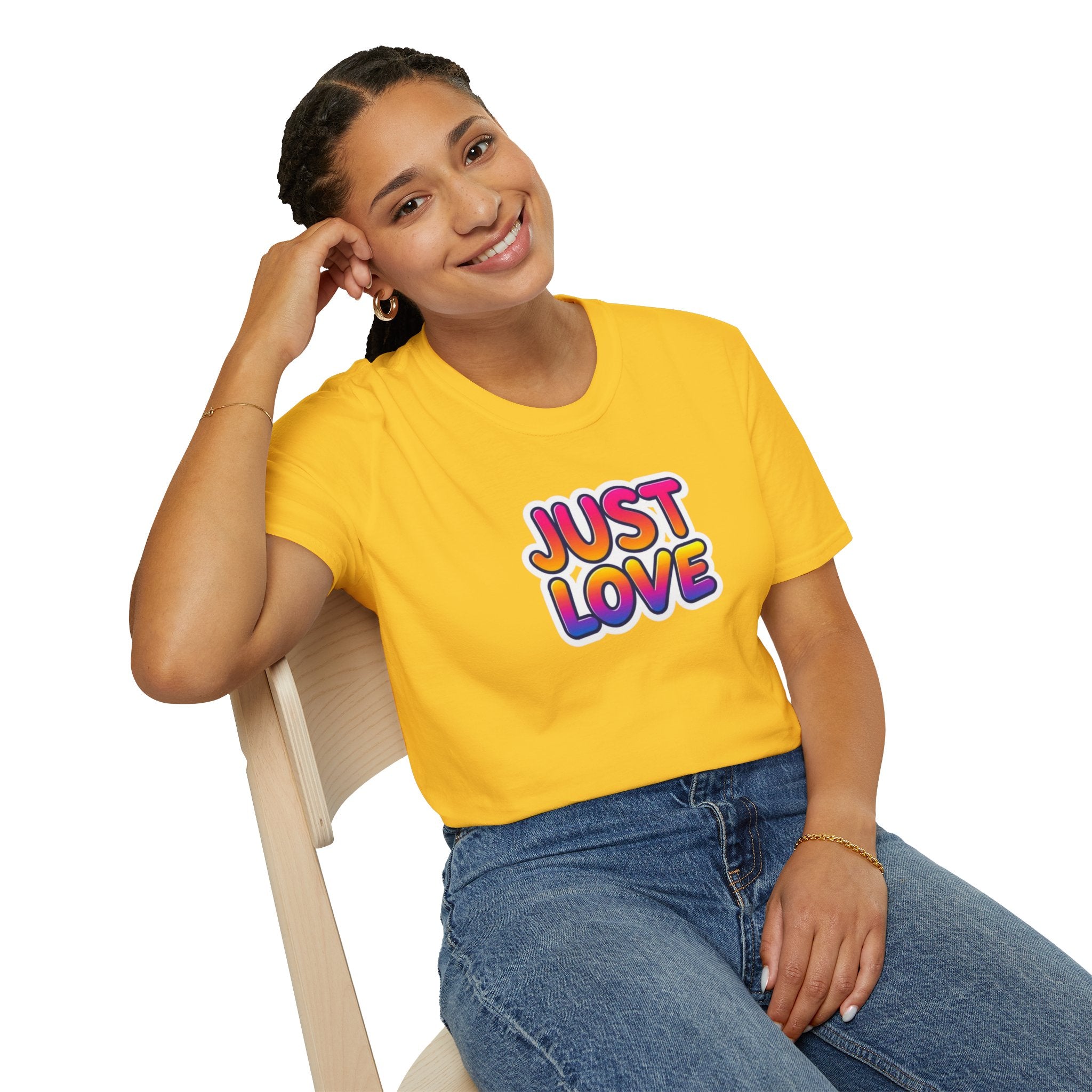 Just Love Unisex Softstyle T-Shirt | Perfect for Pride, Anniversaries, and Everyday Wear
