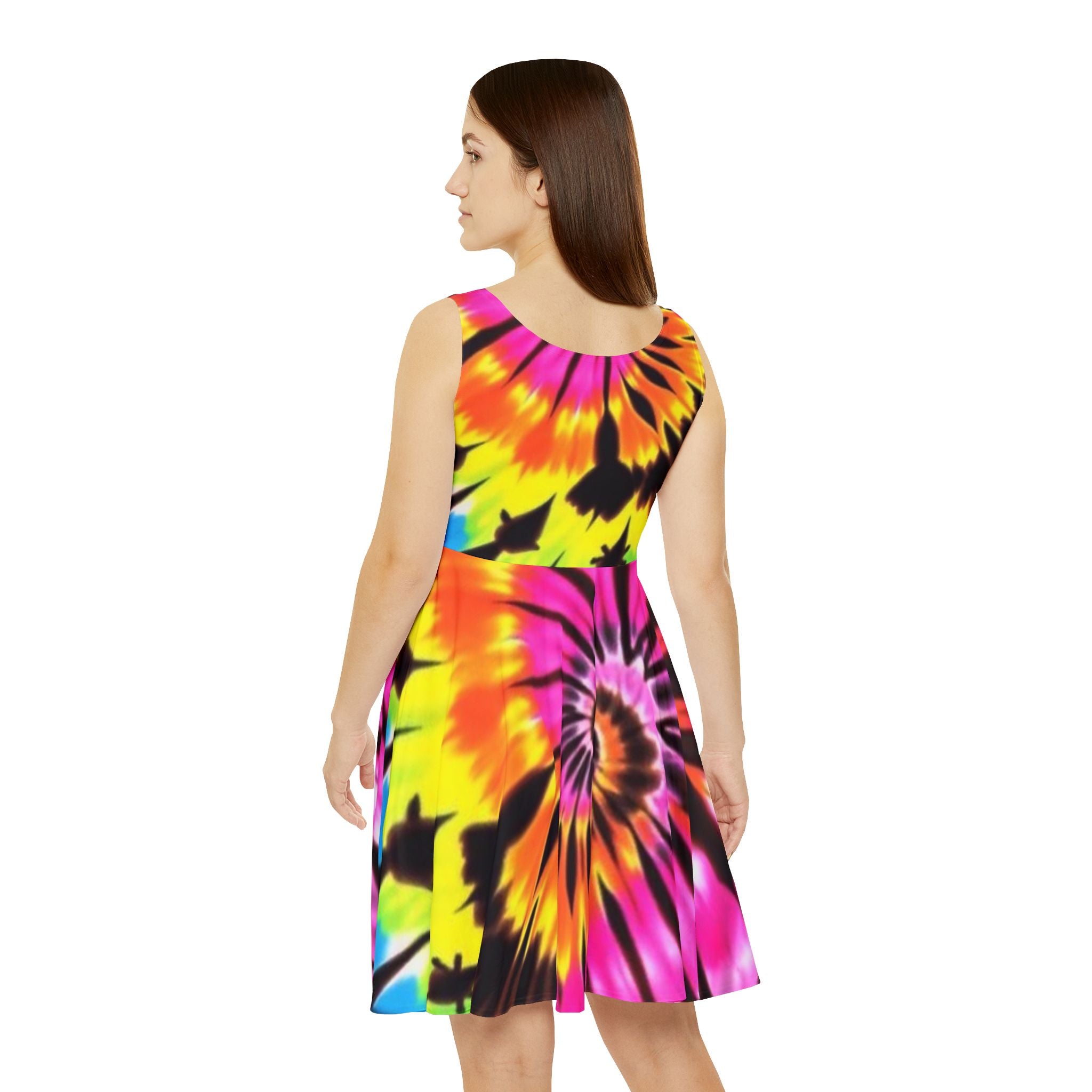 Tie-Dye Skater Dress - Perfect for Summer Outings & Festivals