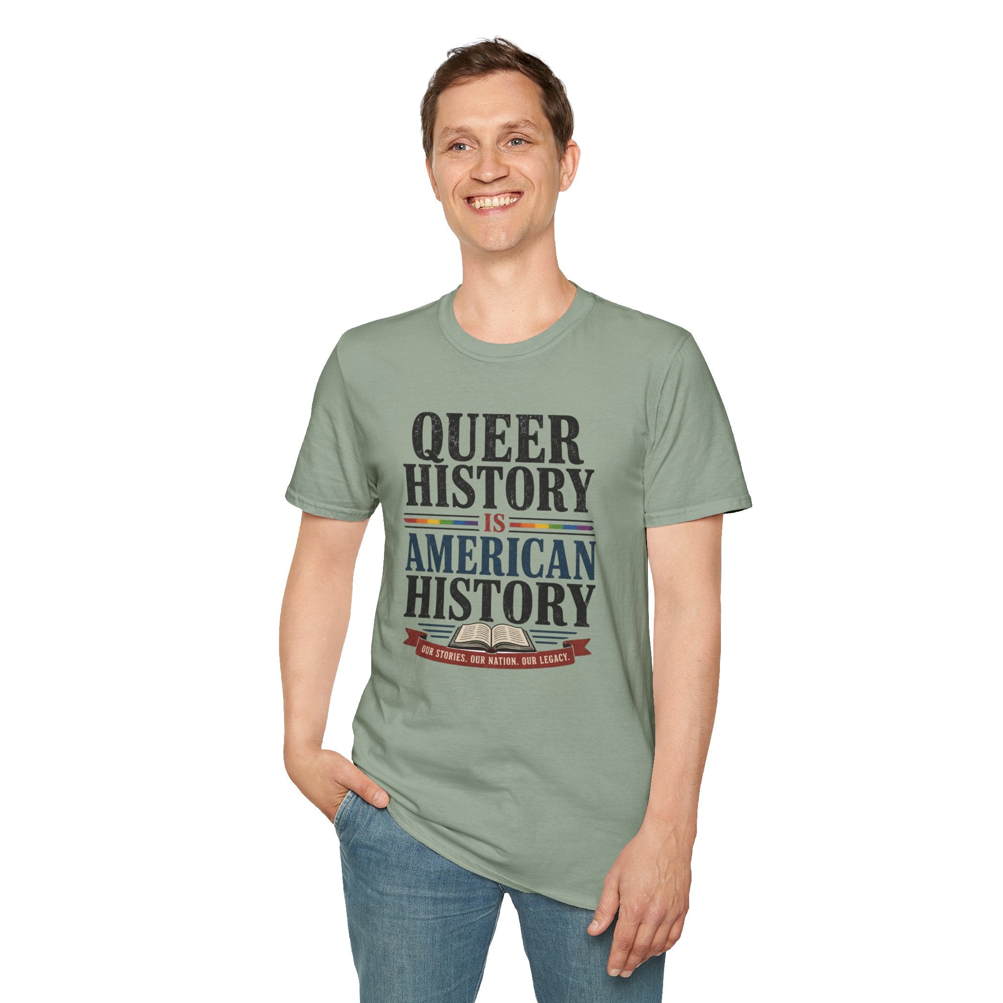 Queer History Is American — Graphic T-Shirt
