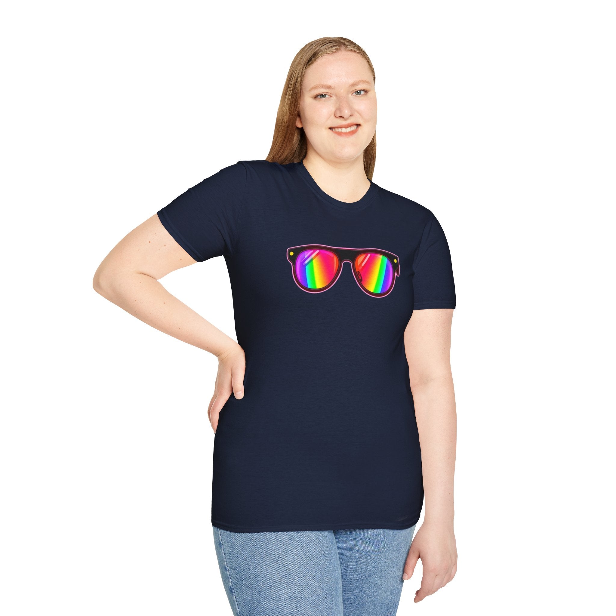 Rainbow Sunglasses Unisex t-shirt