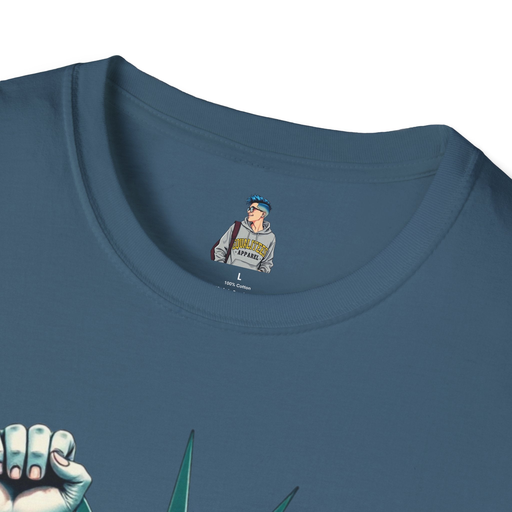 Resist - Patriotic Statue of Liberty T-Shirt - Unisex Softstyle Tee