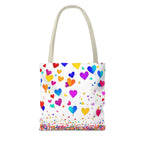 Falling Hearts Tote Bag