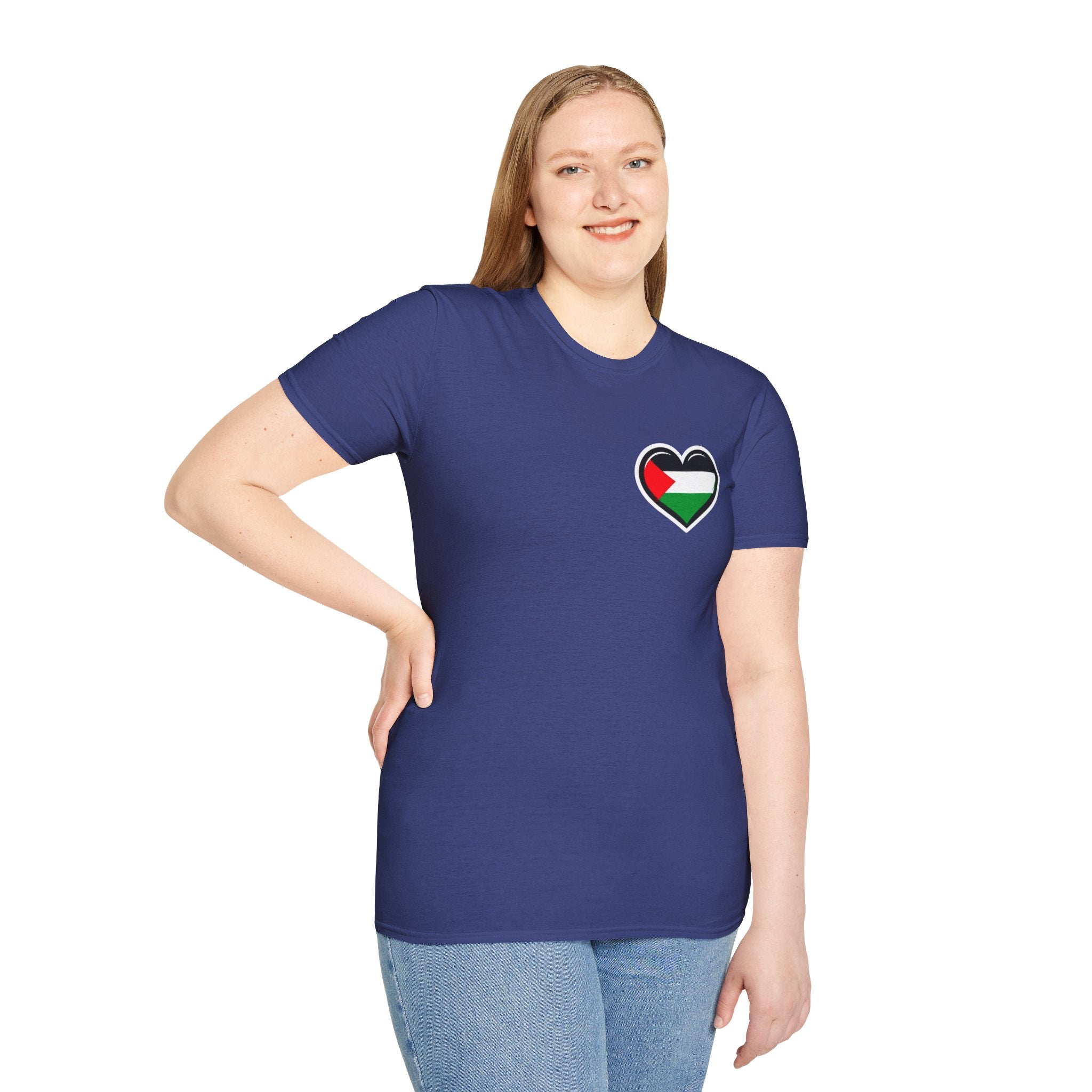 Unisex Softstyle T-Shirt: Stand with Gaza & We Are All Palestine Graphic Tee