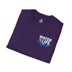 Water is Life Unisex T-Shirt | Eco-Friendly Tee for Environmentalists, Beach Lovers, Awareness Campaigns, Gifting