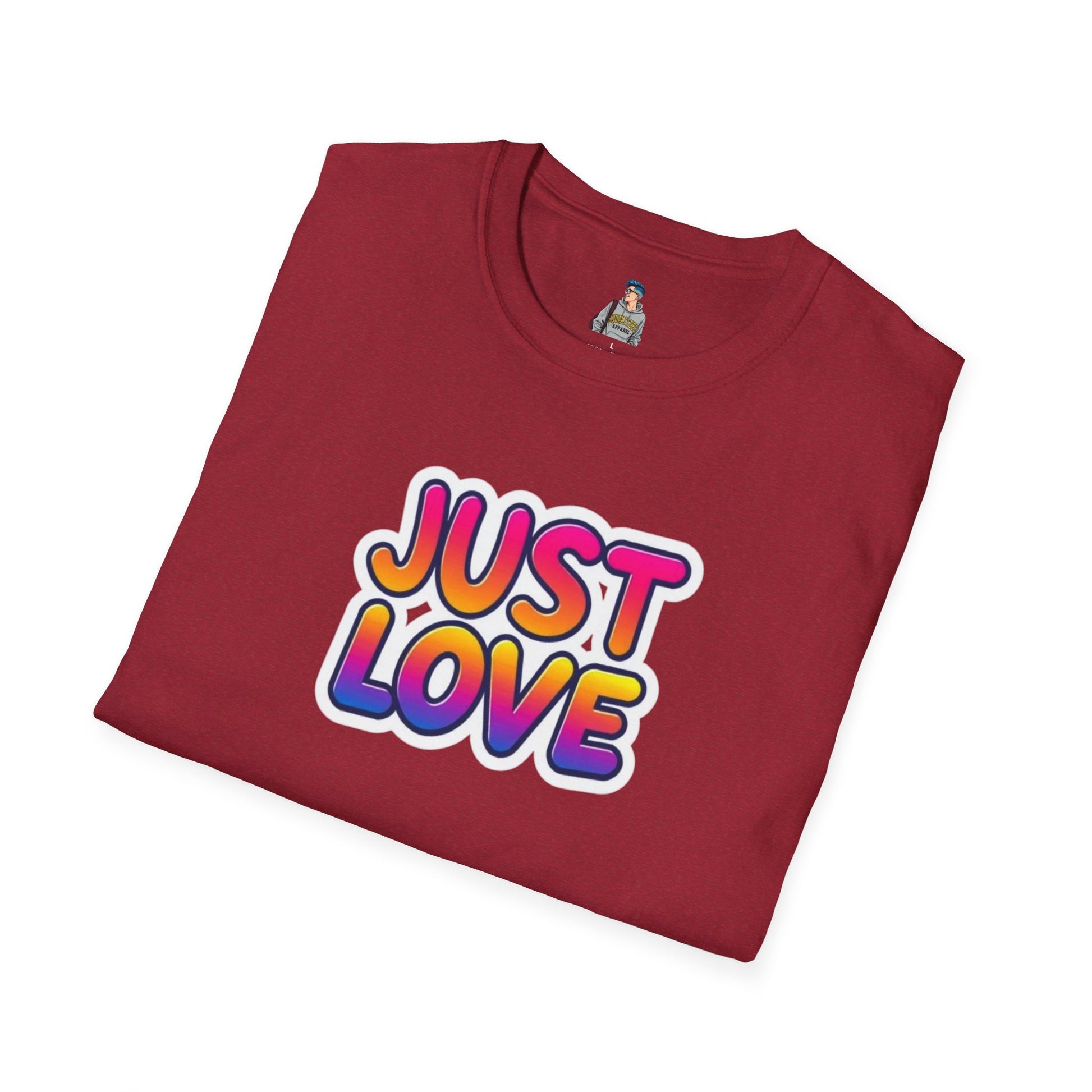 Just Love Unisex Softstyle T-Shirt | Perfect for Pride, Anniversaries, and Everyday Wear