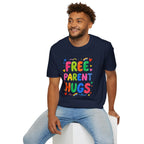 Free Parent Hugs T-Shirt — Colorful Affirming Pride