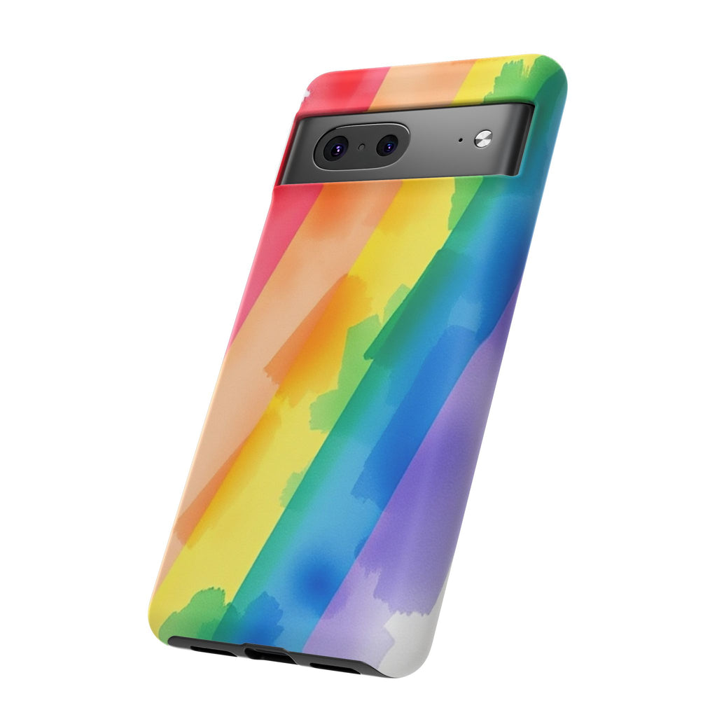 Rainbow Watercolor Art Tough Cases For Android & iPhone