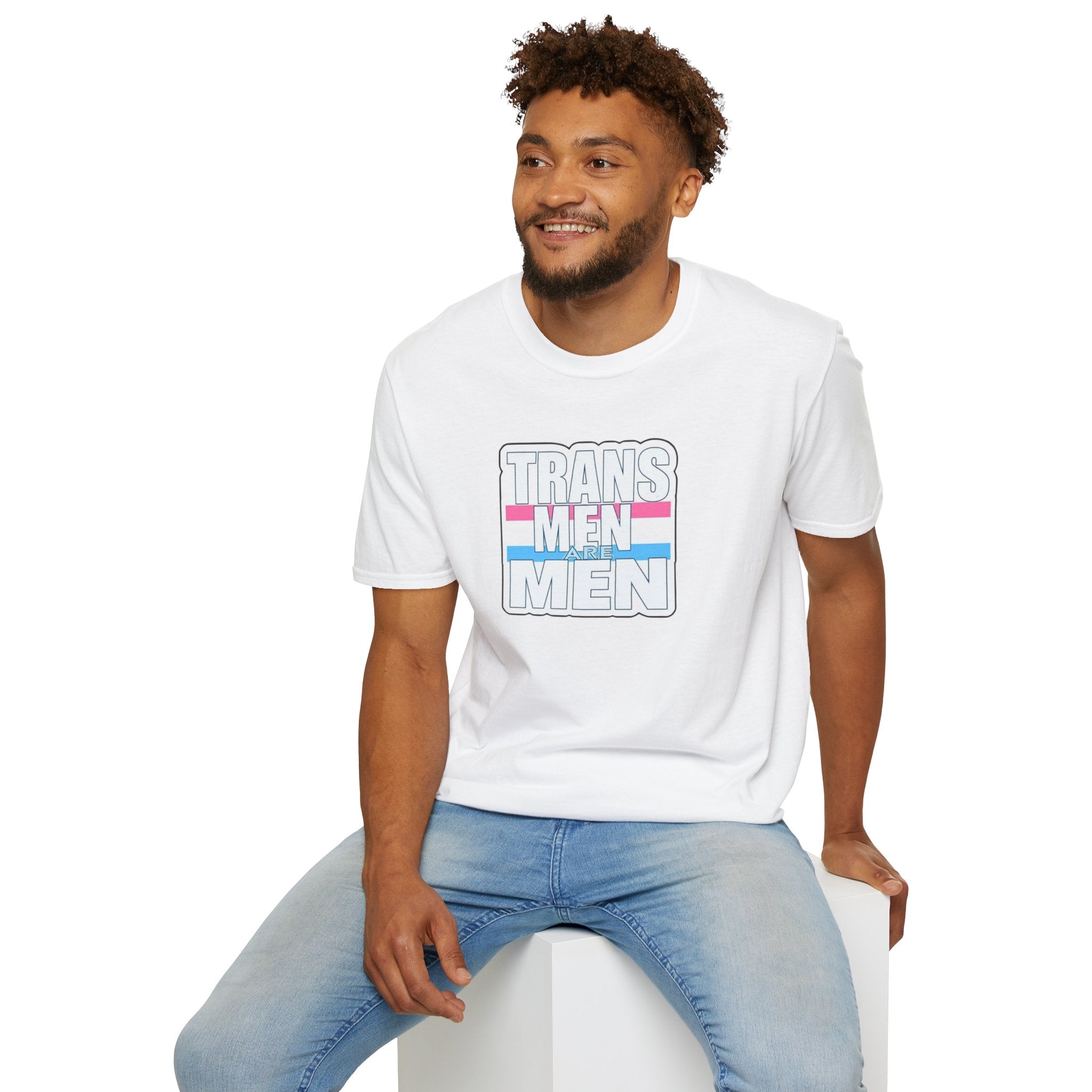 Unisex Softstyle T-Shirt - 'Trans Men Are Men' Statement Tee