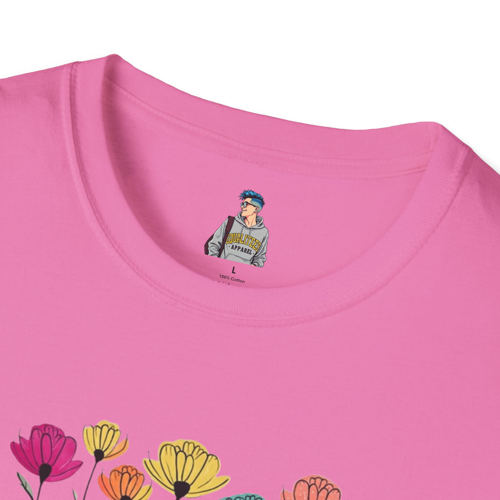 Floral 'Momma' Unisex Softstyle T-Shirt - Perfect for Mother's Day & Everyday Wear