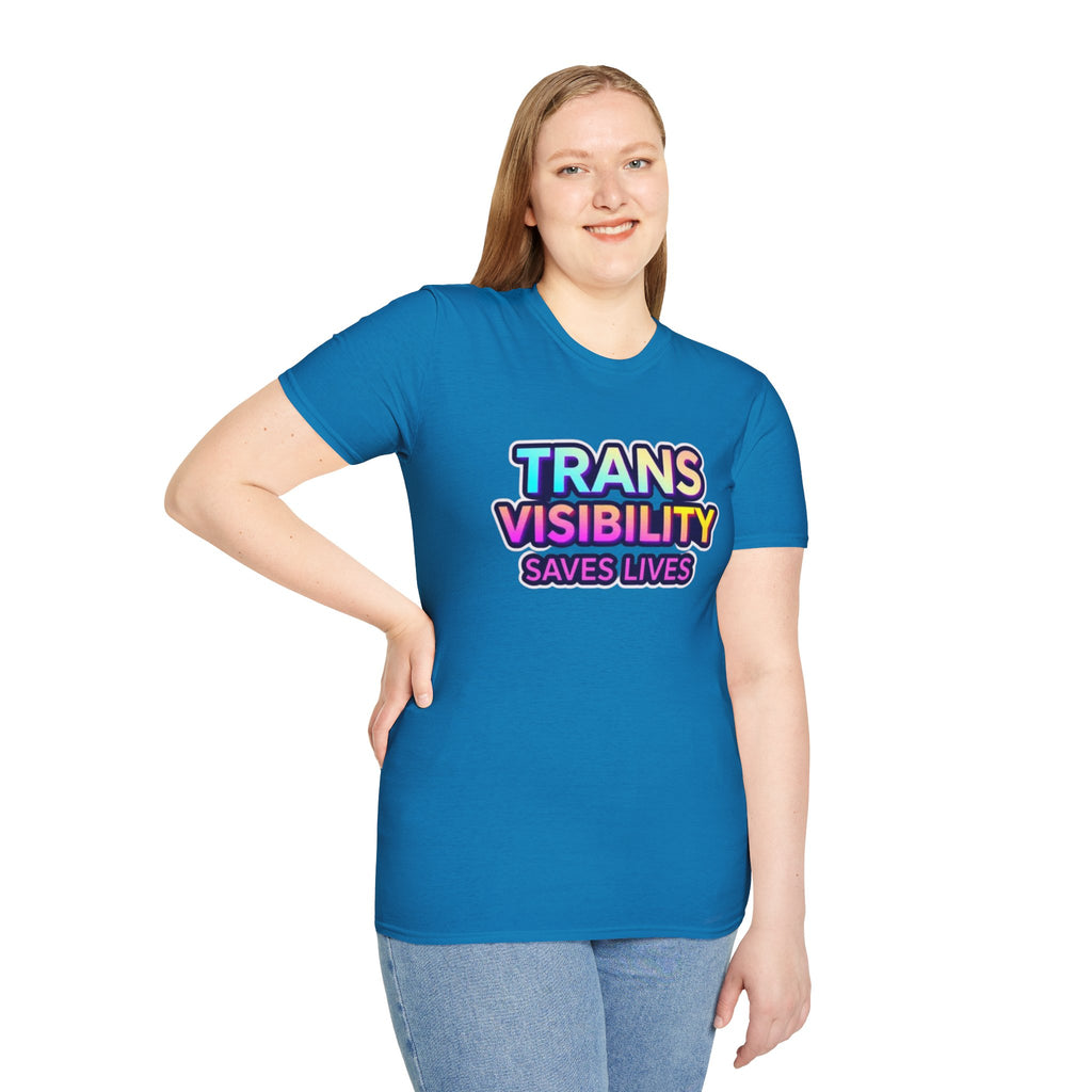 Trans Visibility Saves Lives Statement T-shirt