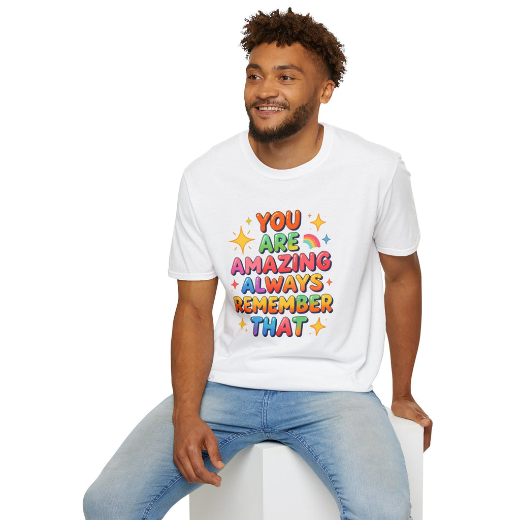 You Are Amazing T-Shirt — Colorful Inspirational Graphic Tee