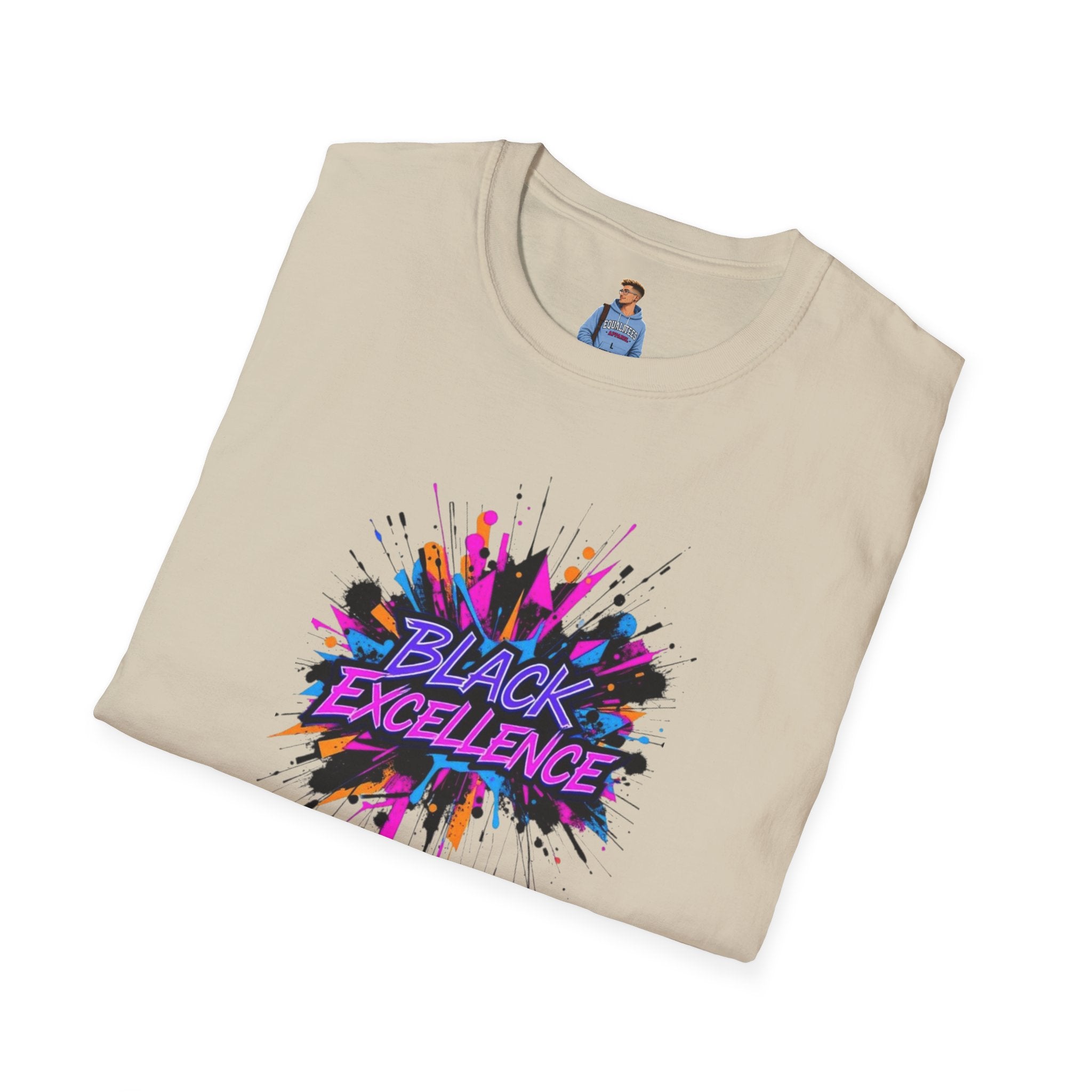 Unisex Softstyle T-Shirt - Black Excellence Graphic Tee