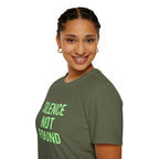 Silence Not Found T-Shirt — Bold Neon Text Tee