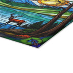Stained Glass Nature Scene Cutting Board - Perfect Gift for Home Chefs & Nature Lovers