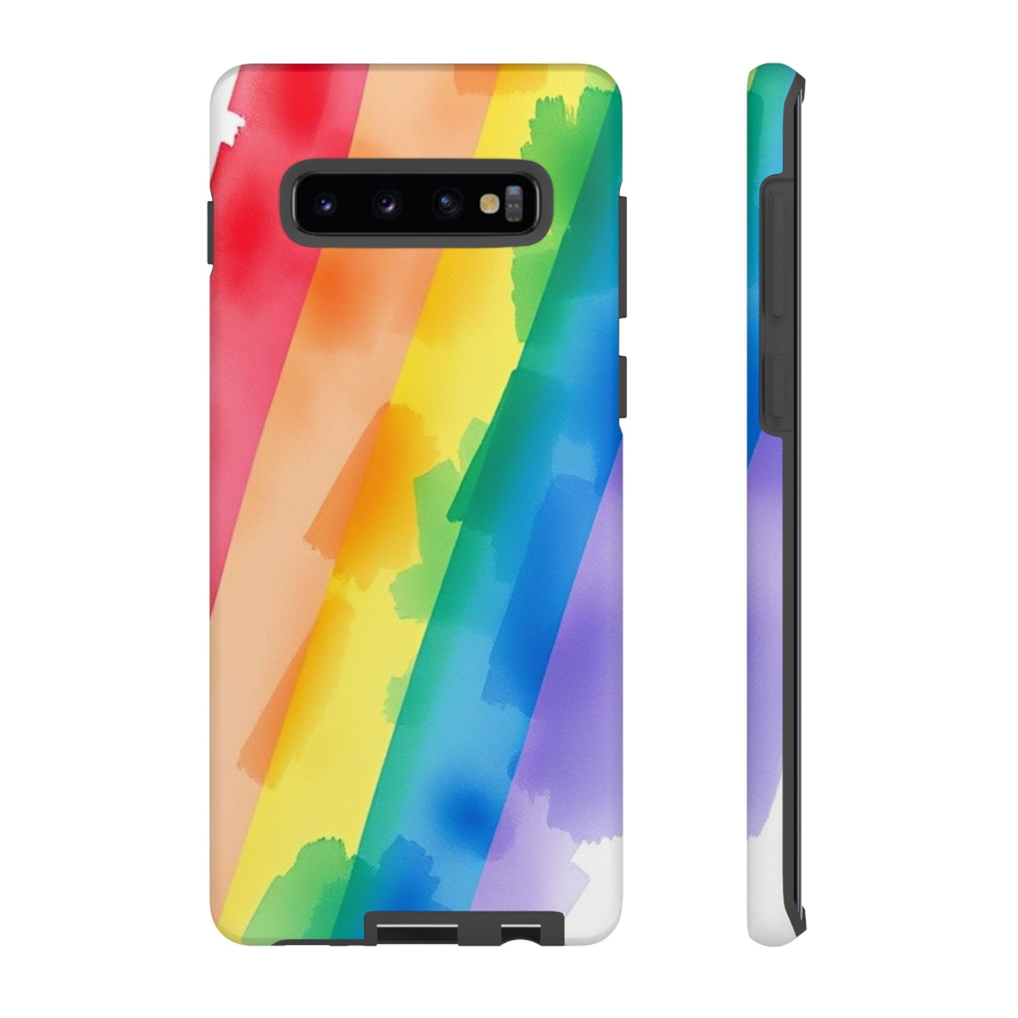 Rainbow Watercolor Art Tough Cases For Android & iPhone