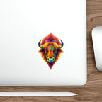 Fractal LGBTQIA Bison Die-Cut Stickers