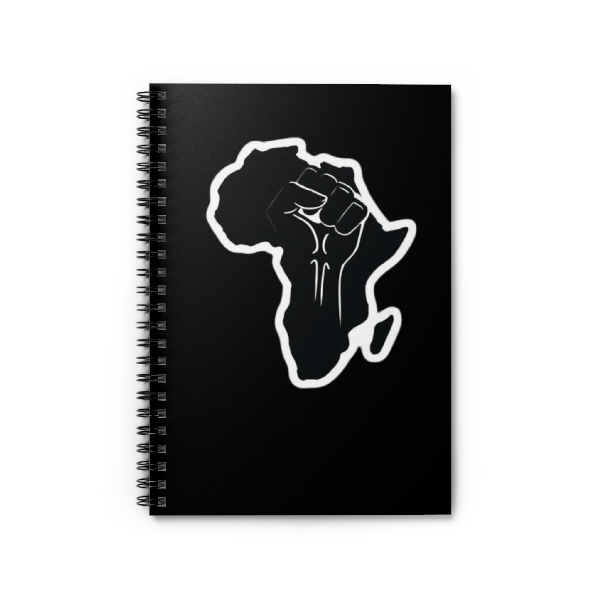 Empowerment Spiral Notebook - Ruled Lines with Africa Design