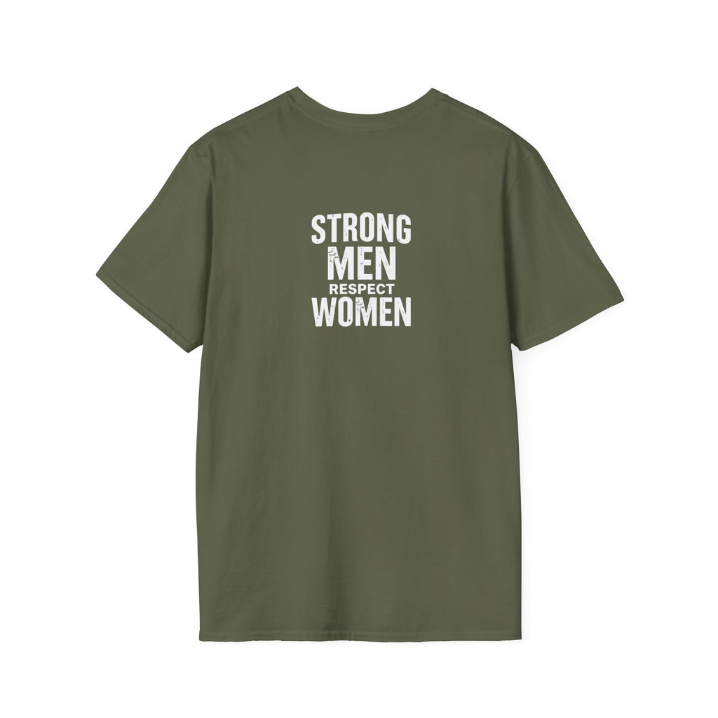 I Am The Bear, Strong Men Respect Women Unisex Softstyle T-Shirt