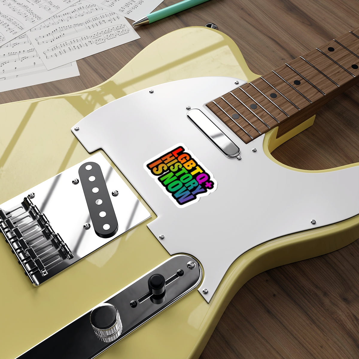Die-Cut Stickers - LGBTQ+ HISTORY IS NOW