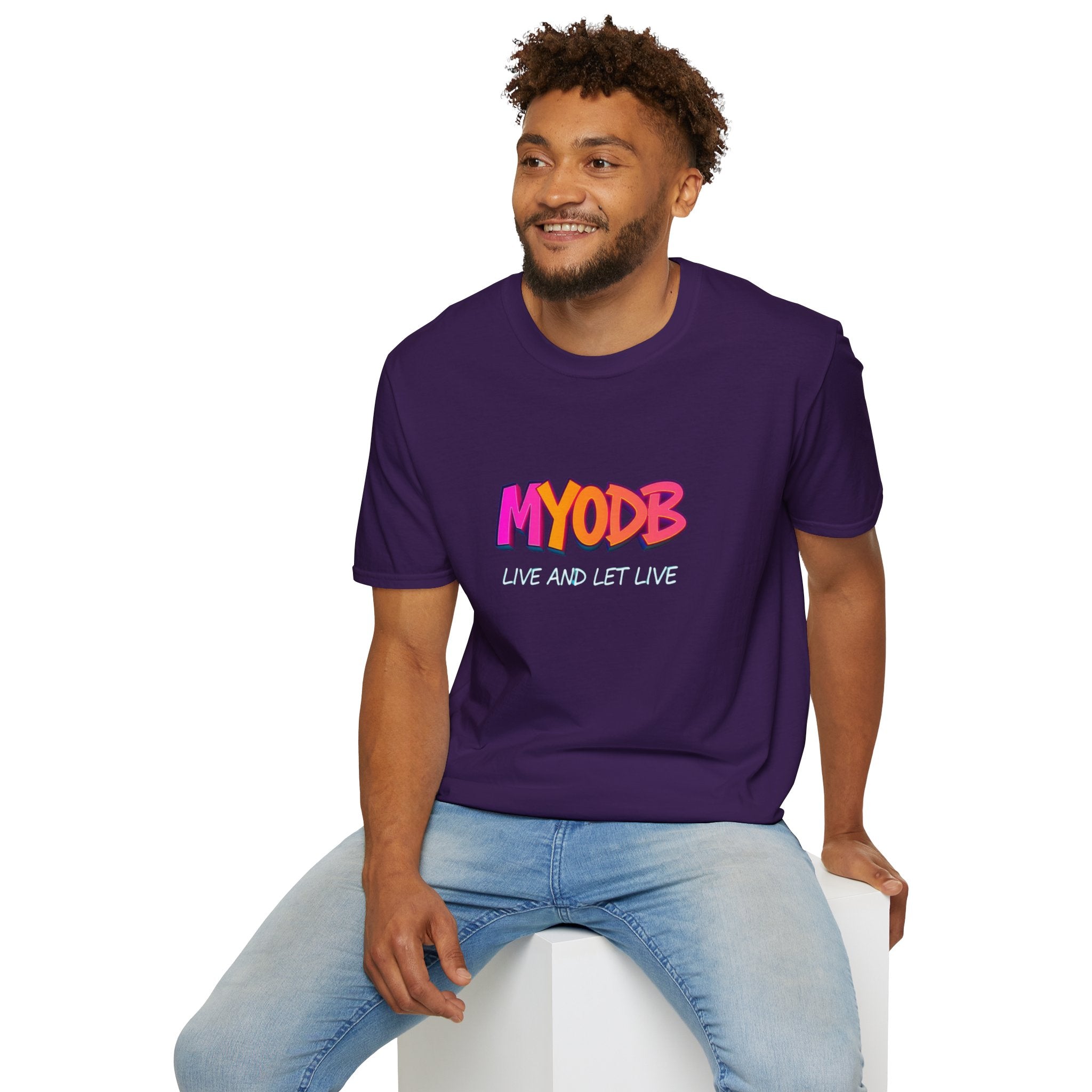 MYODB Live and Let Live T-Shirt | Unisex Softstyle Tee | Casual Streetwear