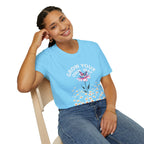 Grow Your Own Way Trans Pride Unisex T-Shirt - Floral Design for Garden Lovers