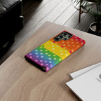 Rainbow Polka-Dot Tough Case for Android