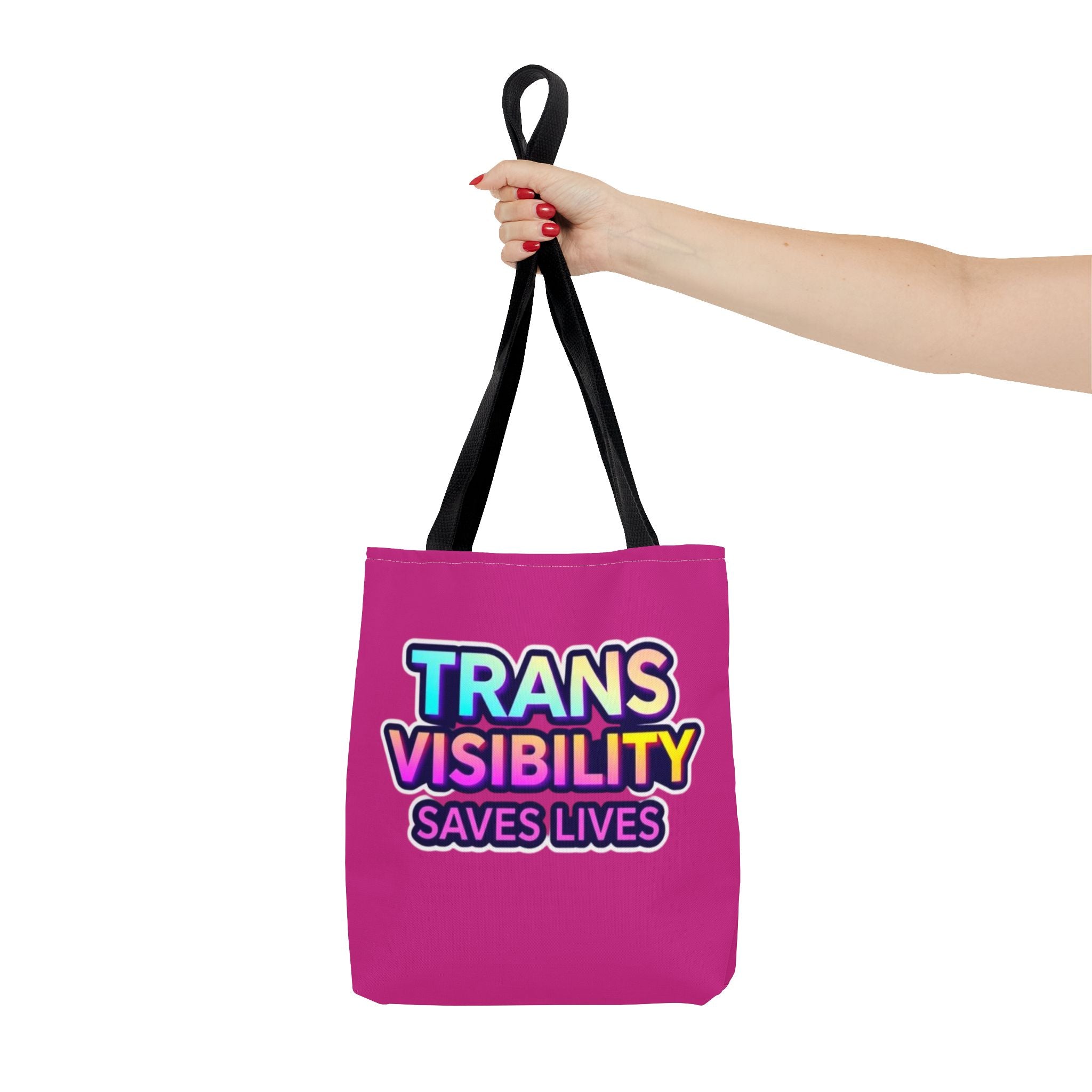 Trans Visibility Saves Lives Tote Bag