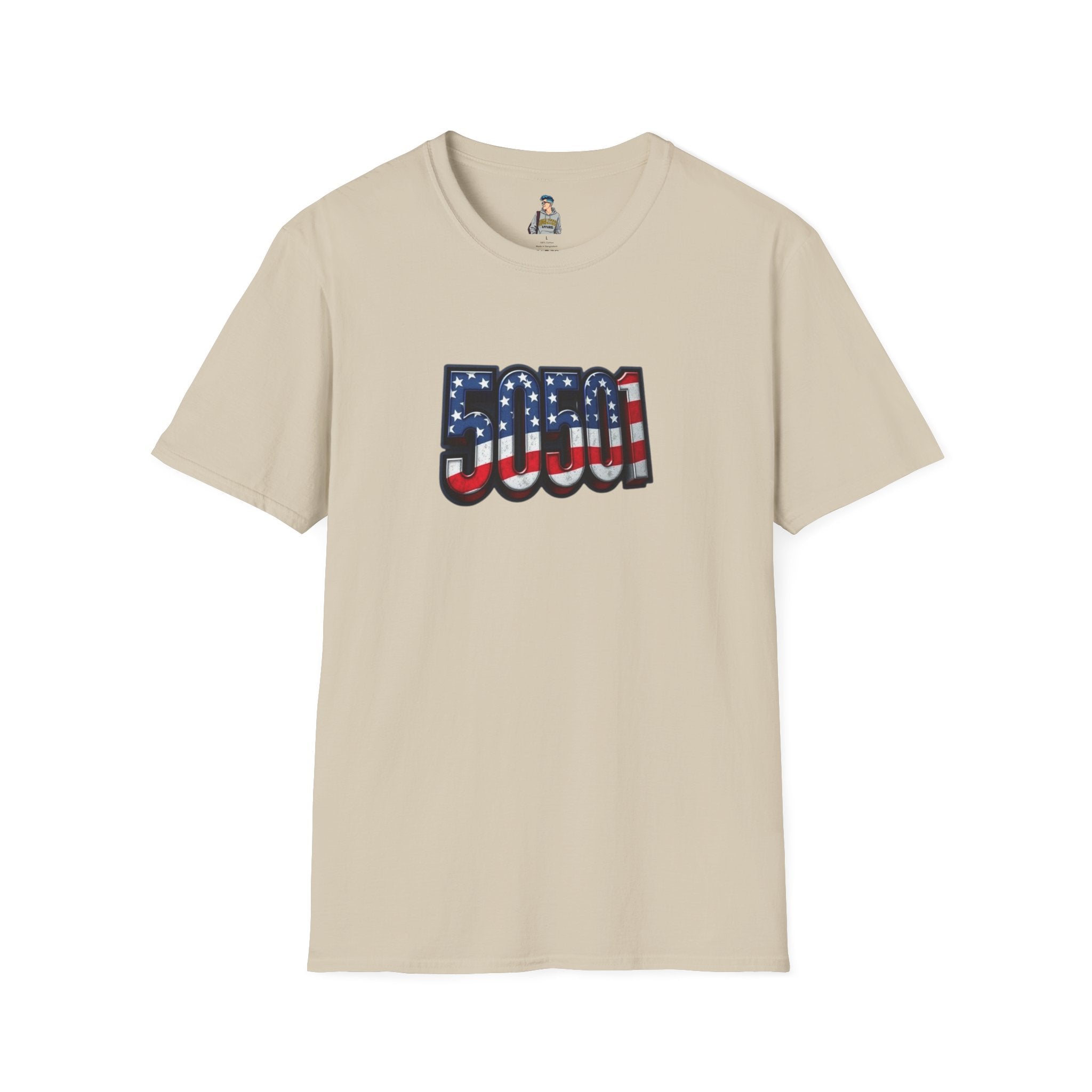 Patriotic Unisex T-Shirt - 50501 We The People Rise - American Flag Design