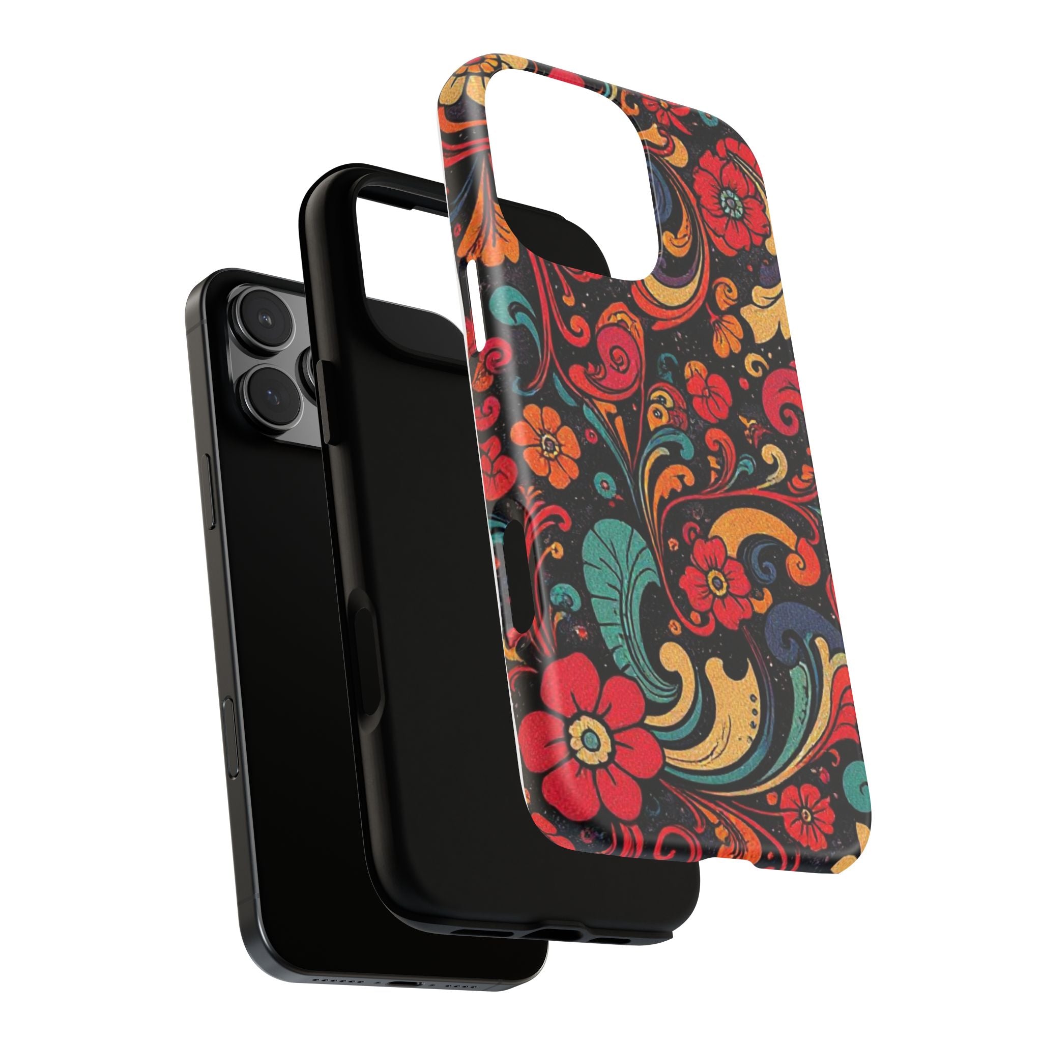Floral Paisley Tough Case for iPhone — Vibrant Protective Phone Cover