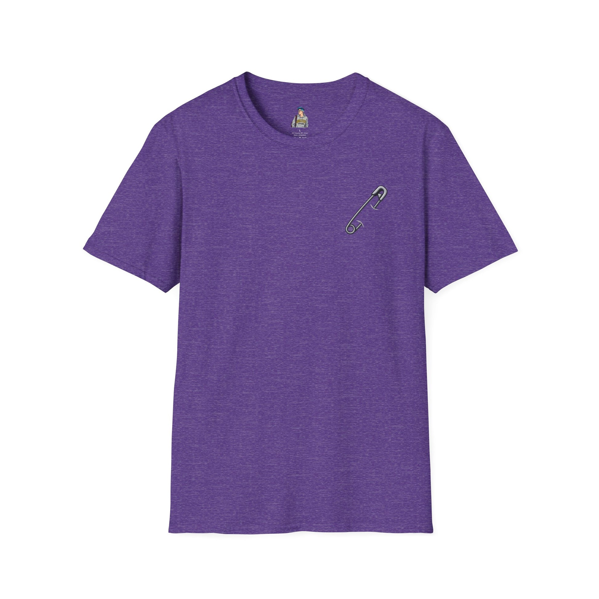 Live and Let Live Safety Pin Unisex Softstyle T-Shirt - Casual LGBTQ+ Pride Tee