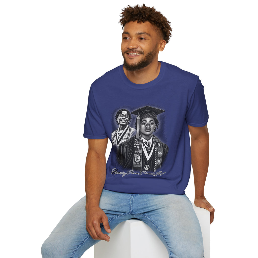 Double Portrait Front - In Memory of Pierre Damas Bel T-Shirt