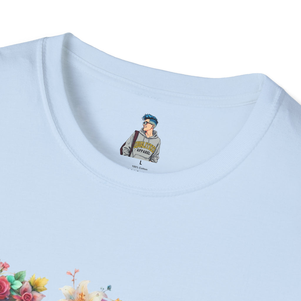 FDT Floral Letter Tee — Bold Floral Typography T-Shirt