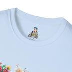 FDT Floral Letter Tee — Bold Floral Typography T-Shirt