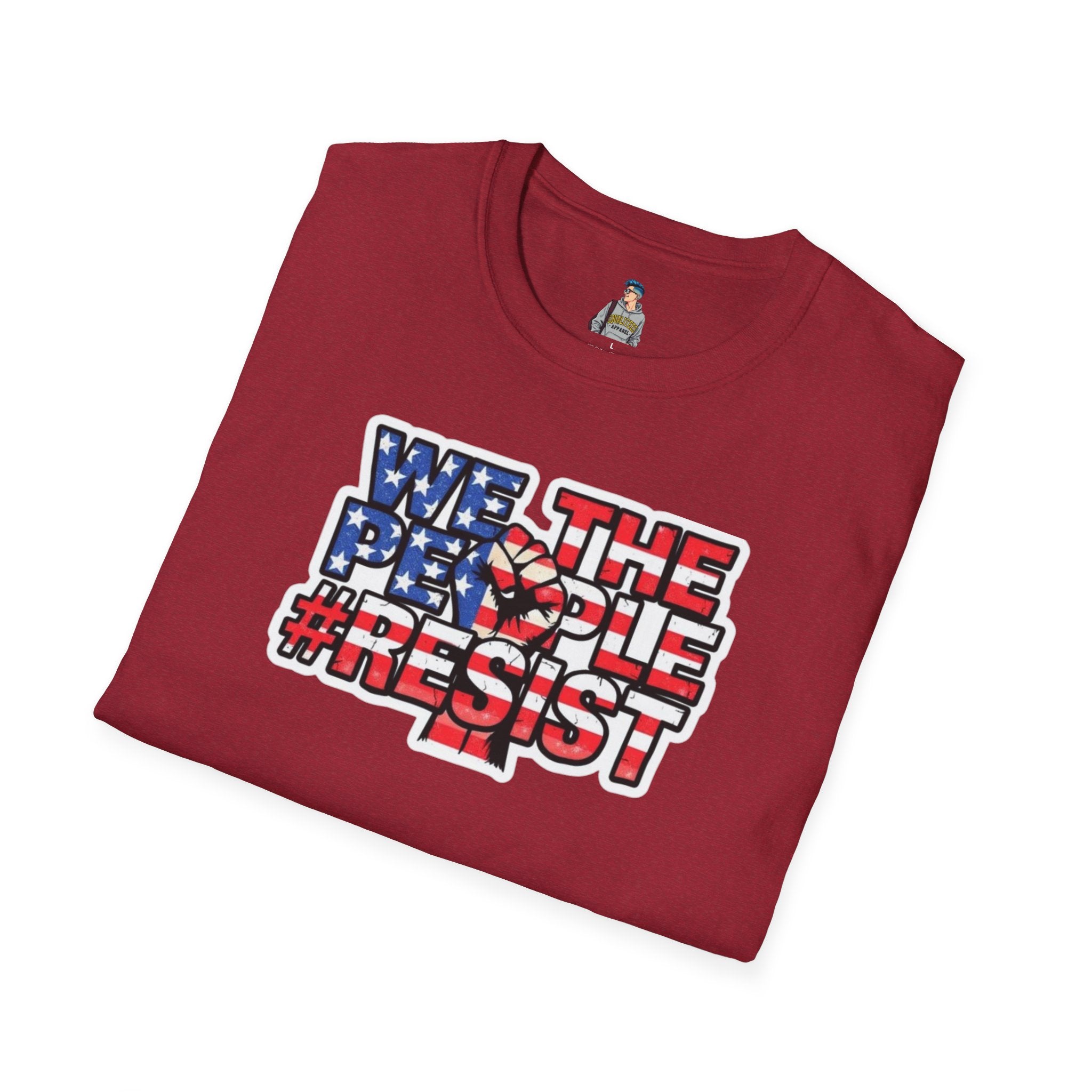We the People #Resist Unisex Softstyle T-Shirt - Patriotic Statement Tee for Activists