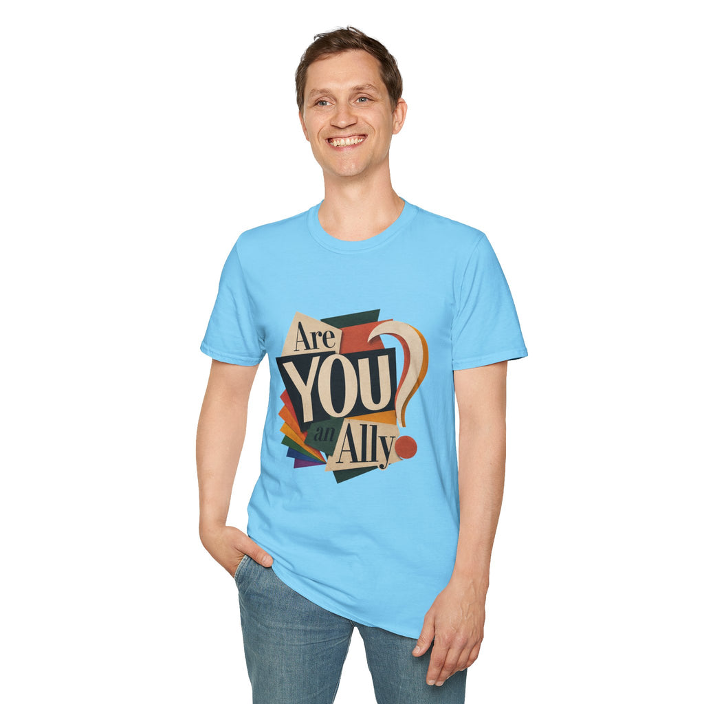 Are You An Ally? T-Shirt — Vintage Pride Ally Tee