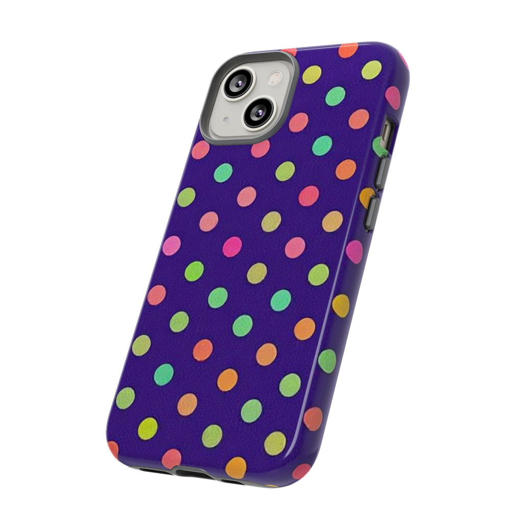 Colorful Polka Dot Tough Phone Case for iPhone