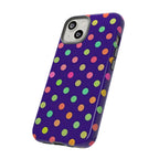 Colorful Polka Dot Tough Phone Case for iPhone