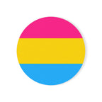 Pansexual Pride Cork Back Coaster | Fun Drinkware Accessory
