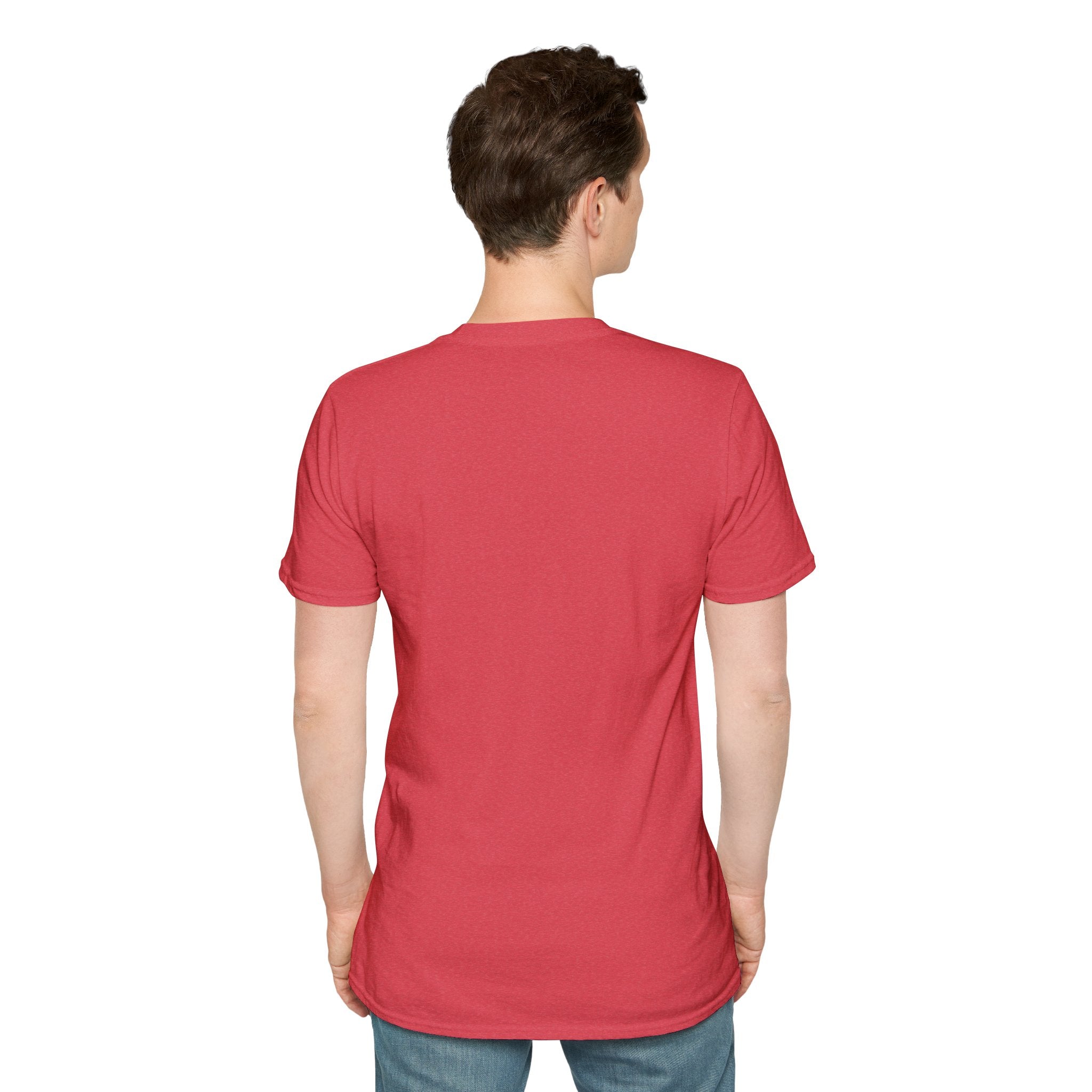 Unisex Softstyle T-Shirt with Eye Roll Emoji | Casual Graphic Tee for Everyday Humor