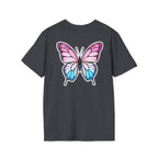 Trans Caterpillar to Butterfly Transformation T-Shirt, Unisex Graphic T-Shirt