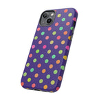 Colorful Polka Dot Tough Phone Case for iPhone