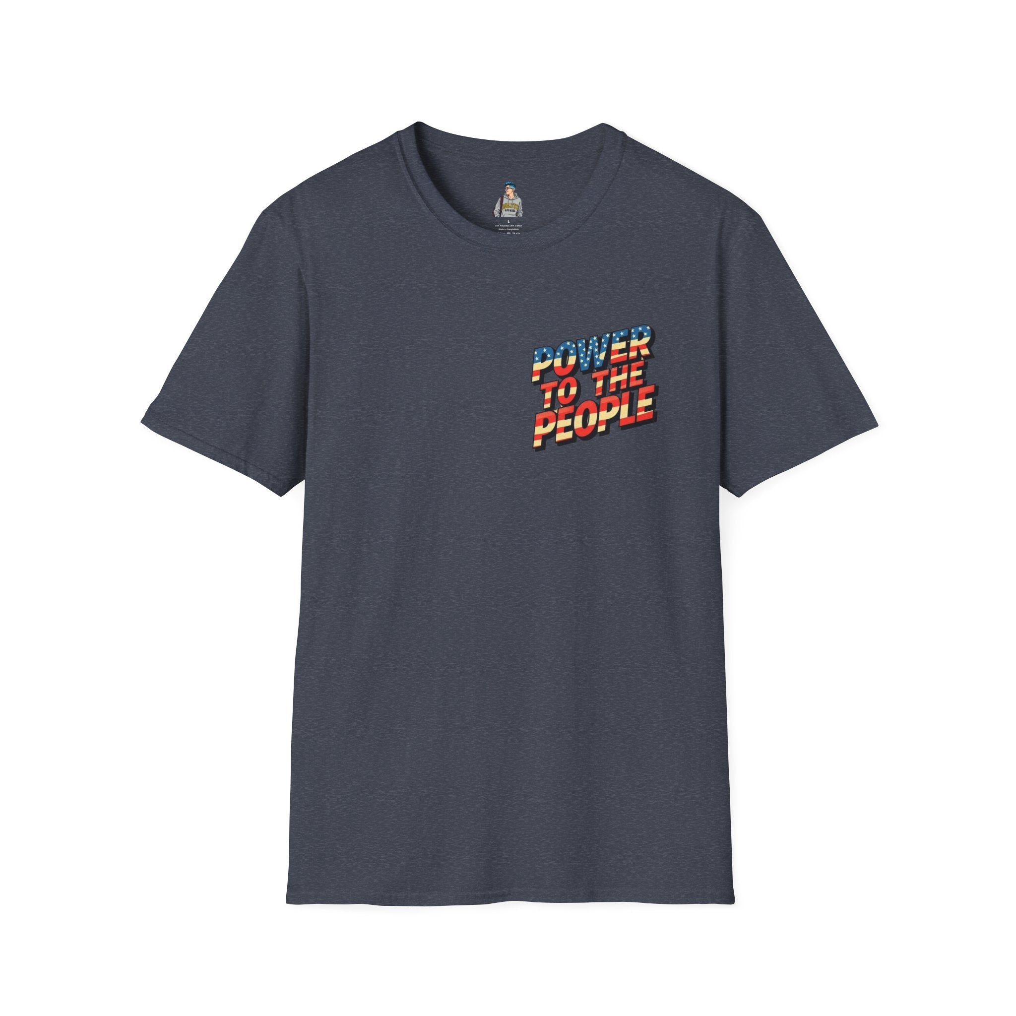 Power to the People Unisex Softstyle T-Shirt Classic Protest Tee