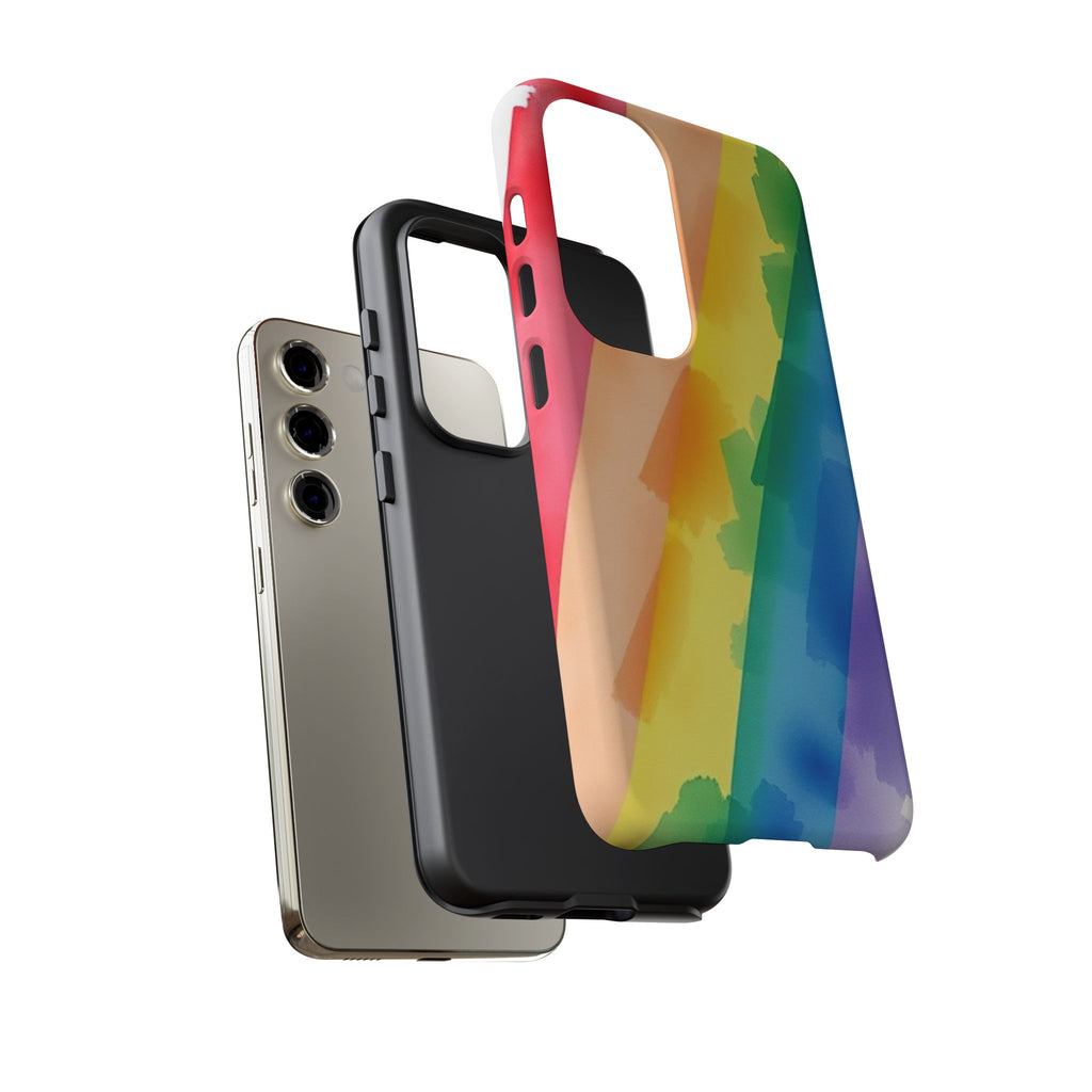 Rainbow Watercolor Art Tough Cases For Android & iPhone