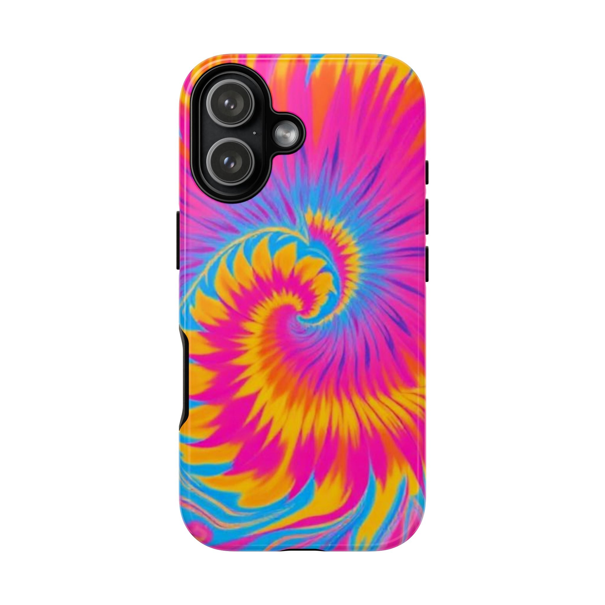 Vibrant Tie-Dye Swirl Protective Tough Case for iPhone