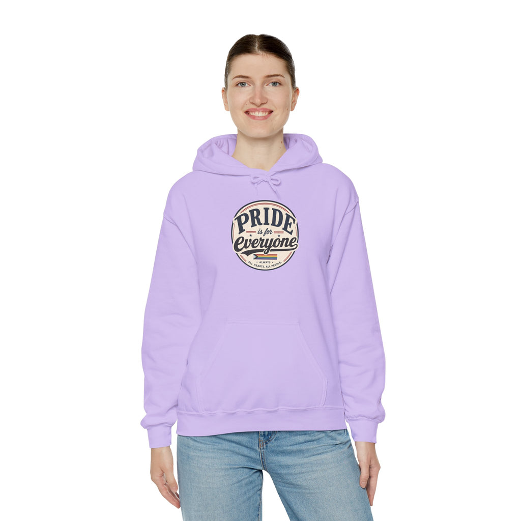Pride Is For Everyone Pullover Hoodie — Vintage Graphic Inclusivity Sweatshirt