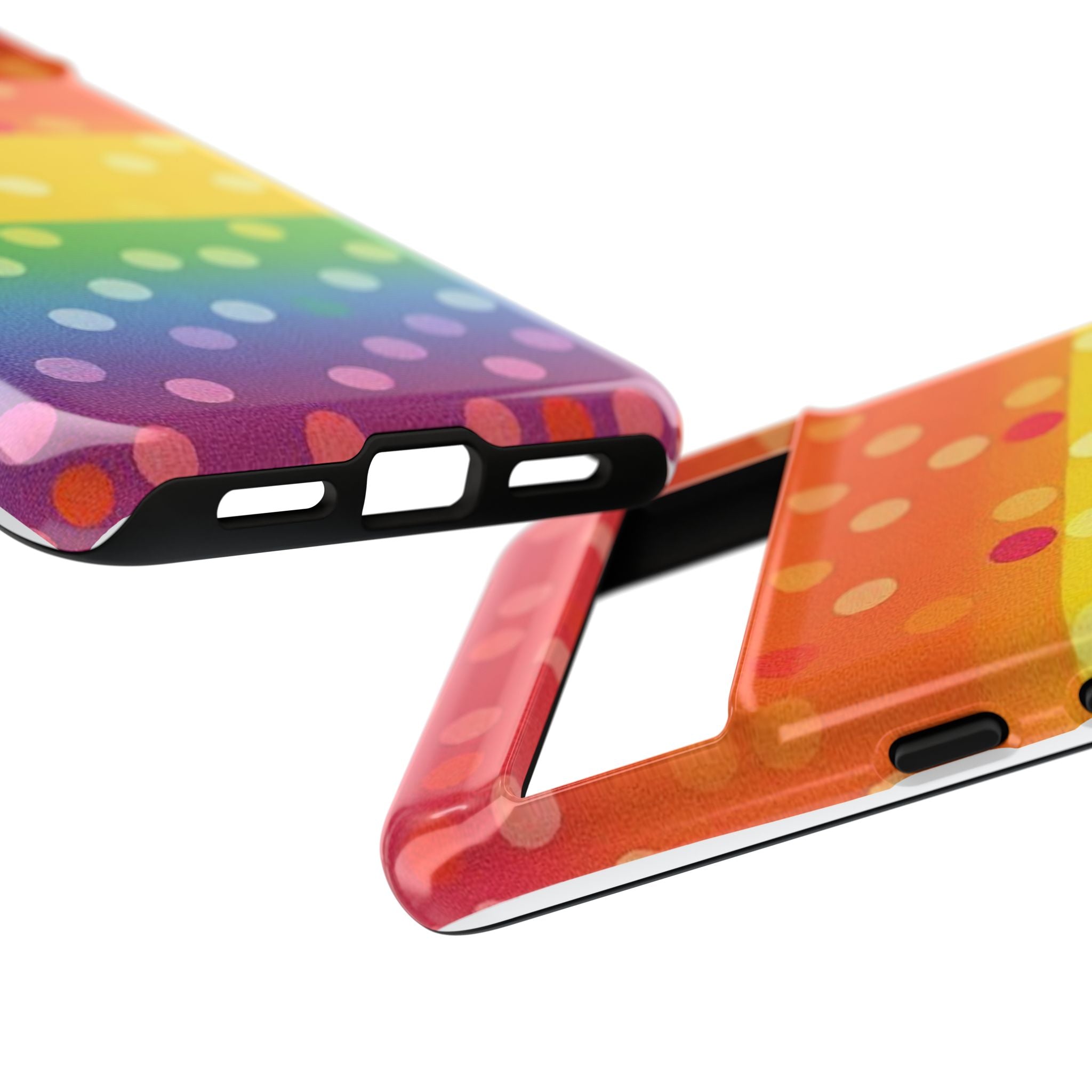 Rainbow Polka-Dot Tough Case for Android