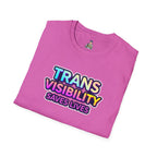 Unisex Softstyle T-Shirt - Trans Visibility Saves Lives Statement Tee